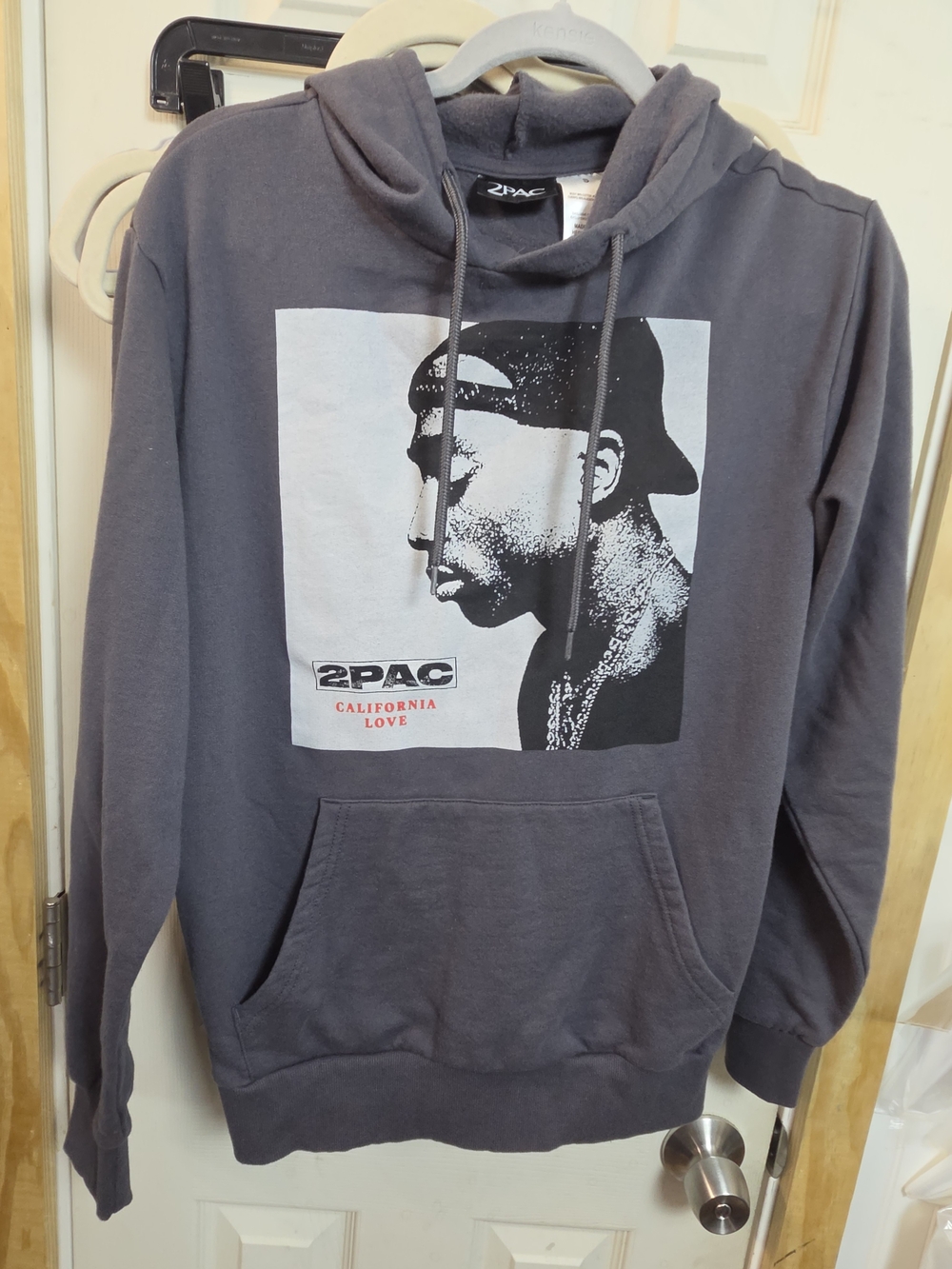 2Pac California Love Graphic Hoodie - Charcoal Unisex